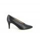 Zapatos tacón Angel Alarcón negros con punta fina y  plantilla acolchada - Querol online