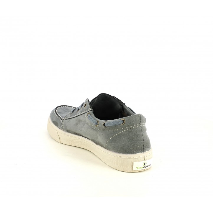 Zapatos sport SHOECOLOGY gris oscuro con cordones - Querol online