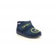 Zapatillas casa Garzon azules con detalles en amarillo y velcro - Querol online