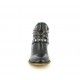 Botines tacón POP CORN negras con tiras en el tobillo y cremallera lateral - Querol online
