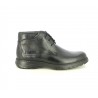 Botines Fluchos negros de piel con cordones