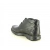 Botines Fluchos negros de piel con cordones