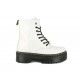 Botins STAY blanques de plataforma amb cordons i cremallera - Querol online