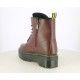 Botines STAY granates de plataforma con cordones y cremallera - Querol online