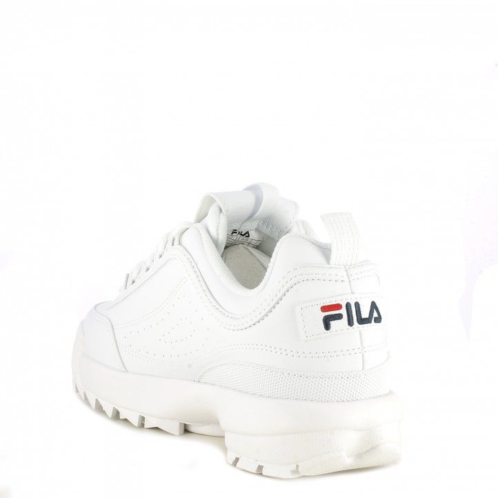Zapatillas deportivas Fila blancas con cordones modelo disruptor low - Querol online
