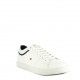 Zapatillas deportivas Tommy Hilfiger blancas con detalles en negro y cordones - Querol online