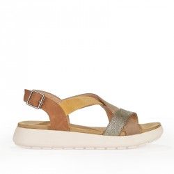 Sandalias planas D'Angela con tiras de diferentes colores - Querol online