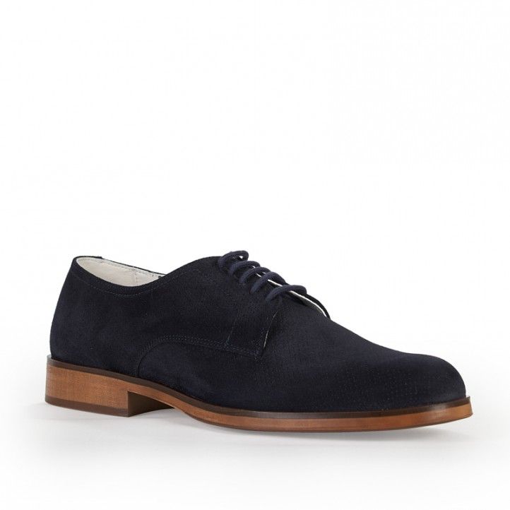 Zapatos vestir Be Cool azul oscuro con cordones - Querol online