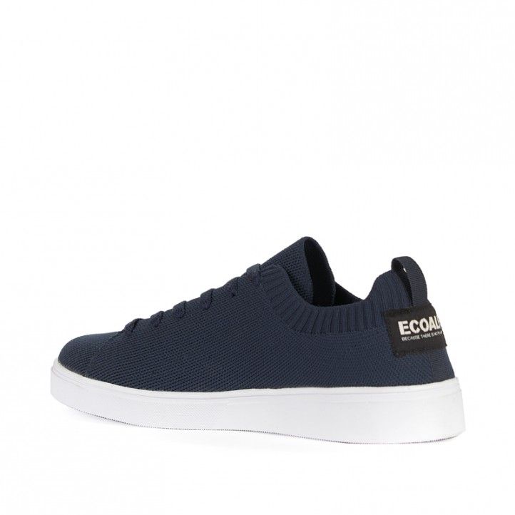 Zapatillas lona ECOALF azules con suela blanca - Querol online