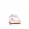 sandalias GARVALIN rosas con topos blancos