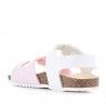 sandalias GARVALIN rosas con topos blancos
