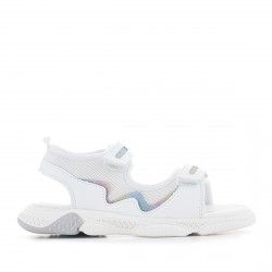 sandalias QUETS! blancas con detalles de colores - Querol online