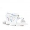 sandalias QUETS! blancas con detalles de colores