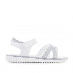 sandàlies QUETS! blanques amb detalls grisos - Querol online