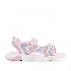 sandalias QUETS! rosas con detalles de colores - Querol online