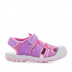 sandalias QUETS! lilas y rosas con flores - Querol online