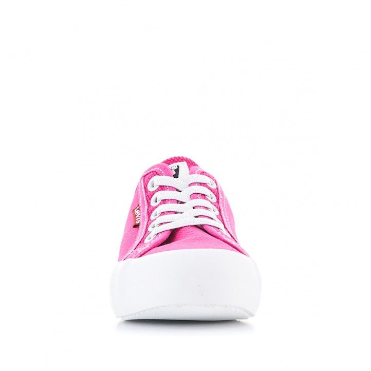 Zapatillas lona Levi's Kids rosas con suela blanca - Querol online