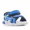 sandalias QUETS! azules con partes amarillas