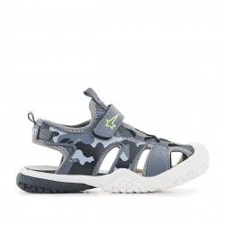 sandalias QUETS! grises con dibujo militar - Querol online