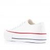 Zapatillas lona Owel blancas con plataforma