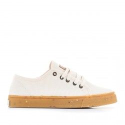 Sabatilles lona SHOECOLOGY beix i cordons - Querol online