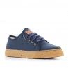 Zapatillas lona SHOECOLOGY azules y cordones