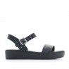 Sandalias plataformas Redlove negras animal print