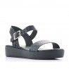 Sandalias plataformas Redlove negras animal print