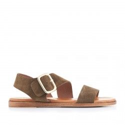 Sandalias planas Redlove con tiras y gran hebilla - Querol online