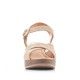 Sandàlies taló Redlove color crema amb tires creuades - Querol online