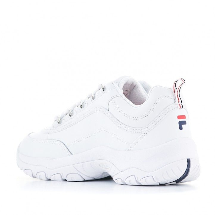 Zapatillas deportivas Fila blanca strada low con cordones - Querol online