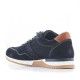 Zapatos sport Lobo azules con piel agujereada - Querol online