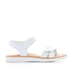 sandalias Pablosky blancas con trenzado en tira delantera - Querol online
