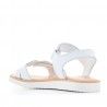 sandàlies Pablosky blanques amb trenat en la tira davantera
