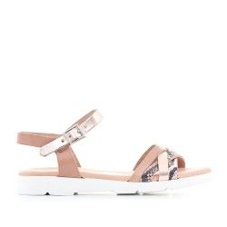 sandàlies QUETS! amb tires davanteres animal print - Querol online