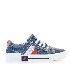 Zapatillas lona Lois denin azules - Querol online