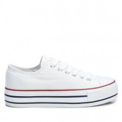 Zapatillas lona Refresh con plataforma blancas - Querol online