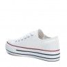 Zapatillas lona Refresh con plataforma blancas