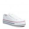 Zapatillas lona Refresh con plataforma blancas