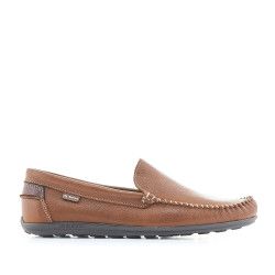 Zapatos vestir DJSANTA marrones con detalles en marrón oscuro - Querol online