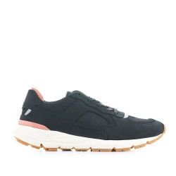 Zapatillas deportivas CLAE negras con interior salmón - Querol online