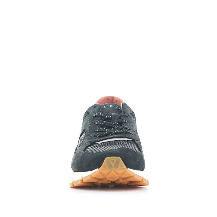 Zapatillas deportivas CLAE negras con interior salmón - Querol online