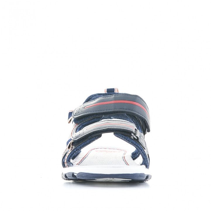 sandàlies Levi's Kids blaves amb logo en vermell - Querol online