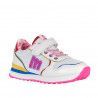 Zapatillas deporte MustangKids blancas con suela rosa