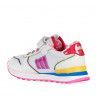 Sabatilles esport MustangKids blanques amb sola rosa