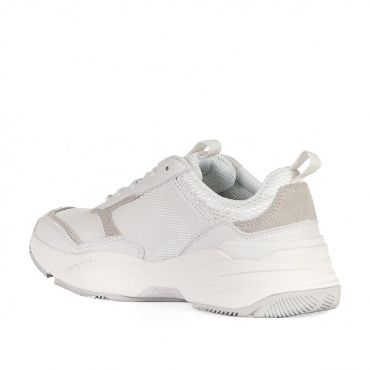 Zapatillas deportivas Levi's blancas con detalles en crema - Querol online