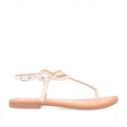 Sandalias planas Gioseppo trenzada blanca - Querol online