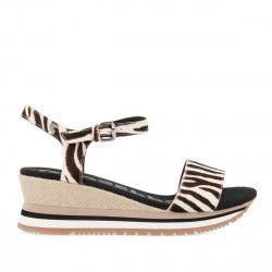 Sandalias cuña Gioseppo con print de cebra y cuña Hardee - Querol online