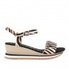 Sandalias cuña Gioseppo con print de cebra y cuña Hardee