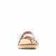 Sandàlies planes Yokono vermelles amb detalls animal print - Querol online
